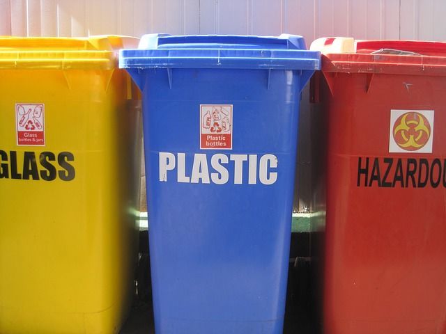 Colored Recycle Bins